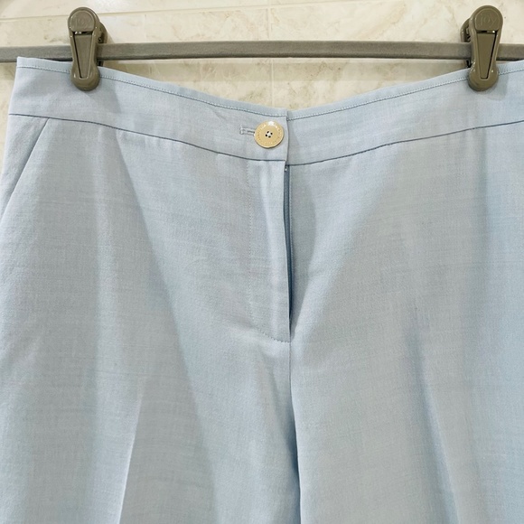 TED BAKER {S} Pants Baby Blue Flat Front Trousers - Picture 5 of 16